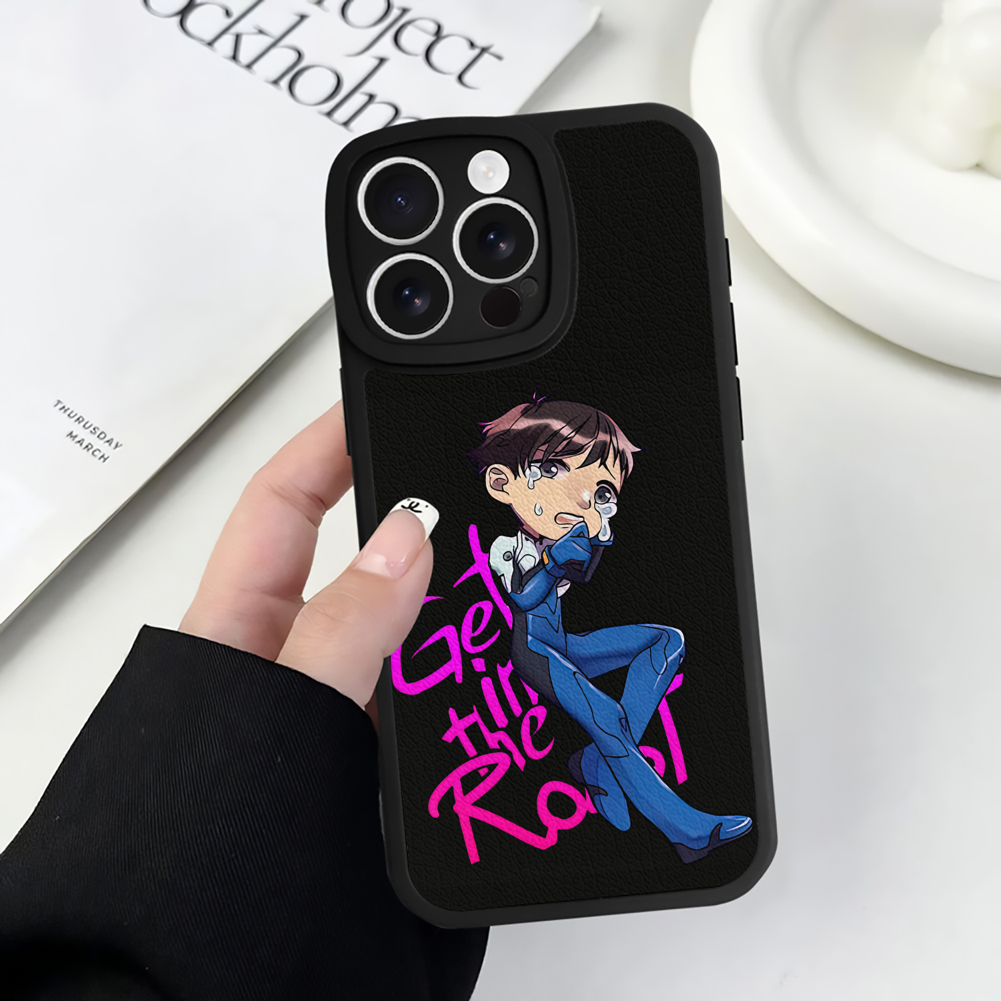 （画像用） EVA 新世紀エヴァンゲリオン 【iPhone 16シリーズ対応】シリコンスマホケース（レザー調） 材質：シリコン
